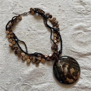 VINTAGE Beaded Boho style Necklace
